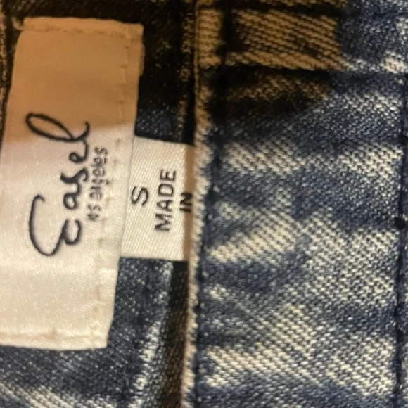 Easel Blue Denim Overalls - Picture 6 of 7